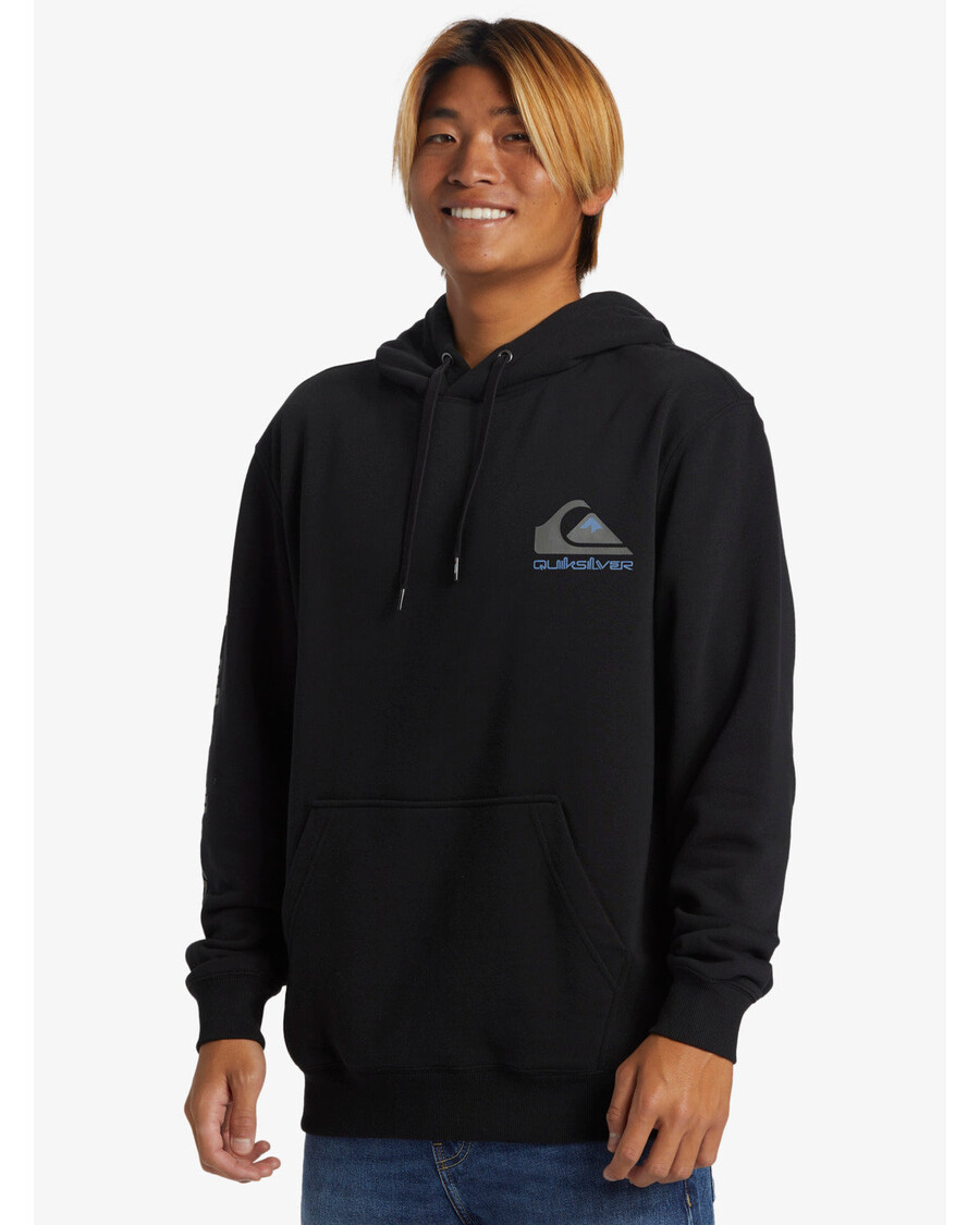 Mikina S Kapucí Quiksilver Omni Logo - černá