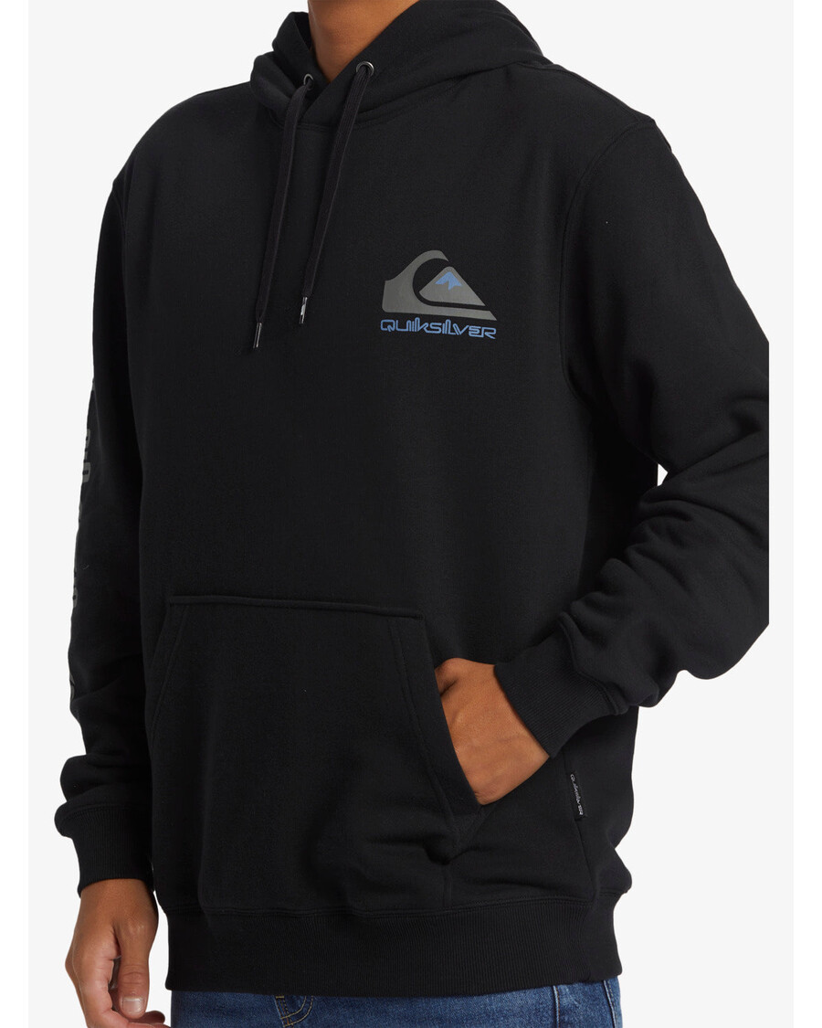 Mikina S Kapucí Quiksilver Omni Logo - černá