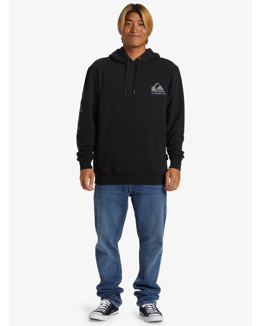 Mikina S Kapucí Quiksilver Omni Logo - černá