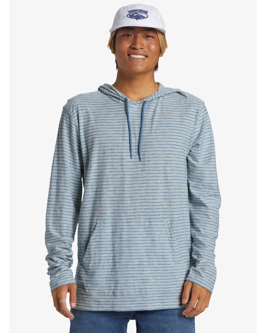 クイック シルバー ランブラス パーカー クルーネック トップ - ブルー シャドウ ケンティン フーディ