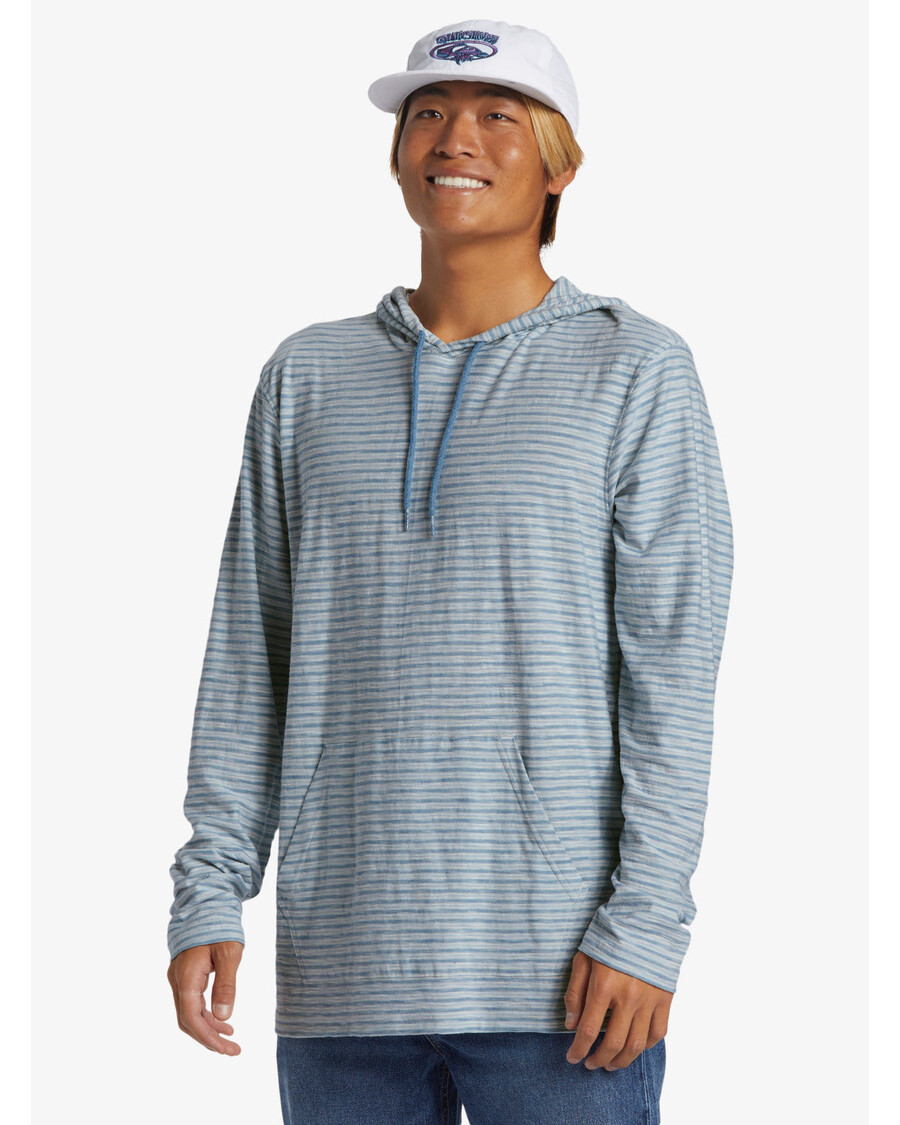 クイック シルバー ランブラス パーカー クルーネック トップ - ブルー シャドウ ケンティン フーディ