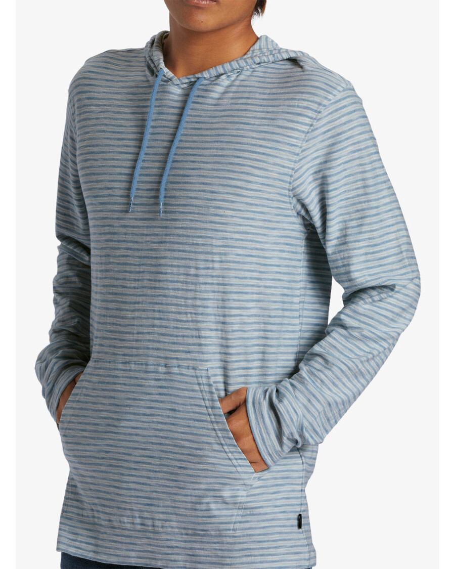 クイック シルバー ランブラス パーカー クルーネック トップ - ブルー シャドウ ケンティン フーディ