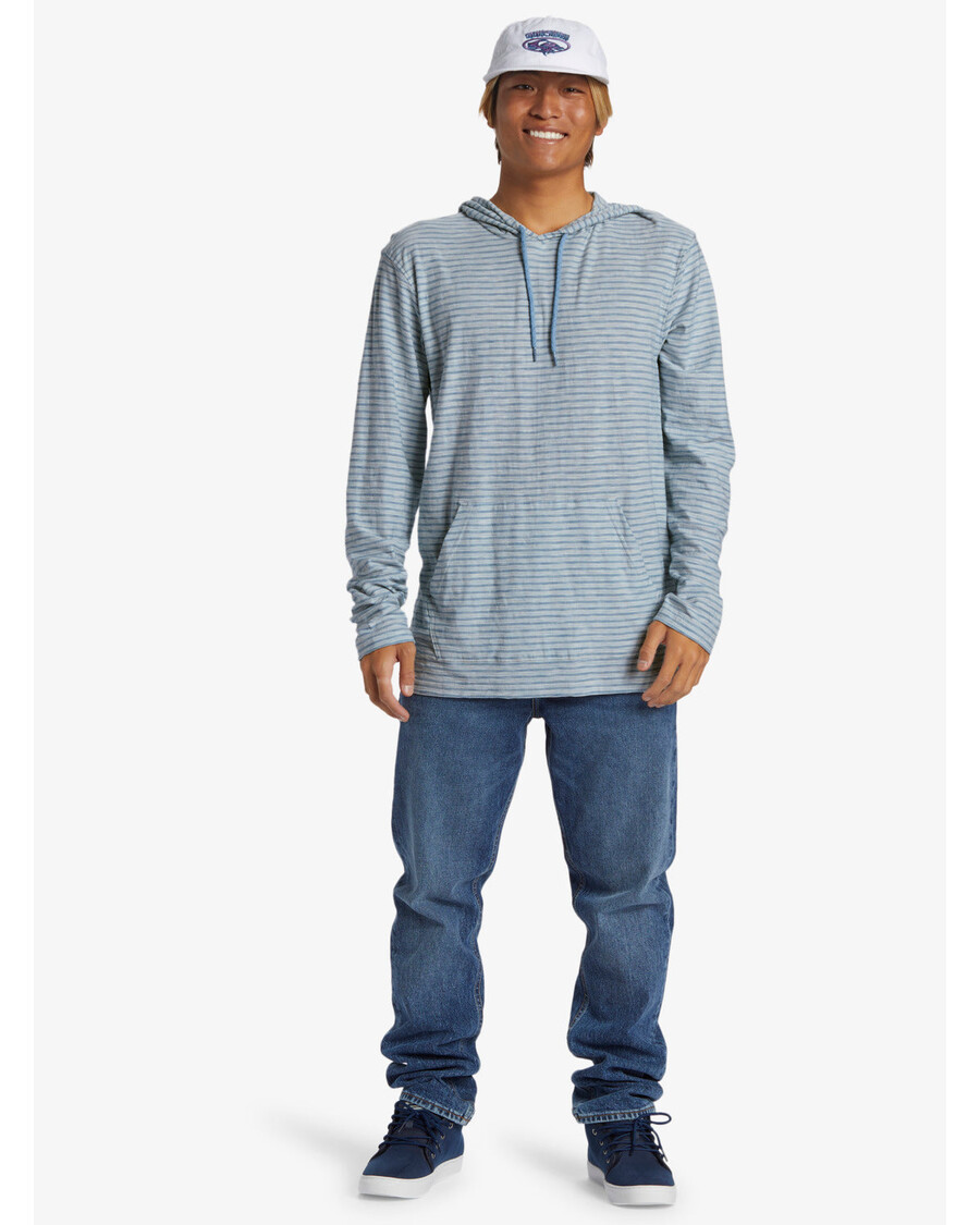 クイック シルバー ランブラス パーカー クルーネック トップ - ブルー シャドウ ケンティン フーディ