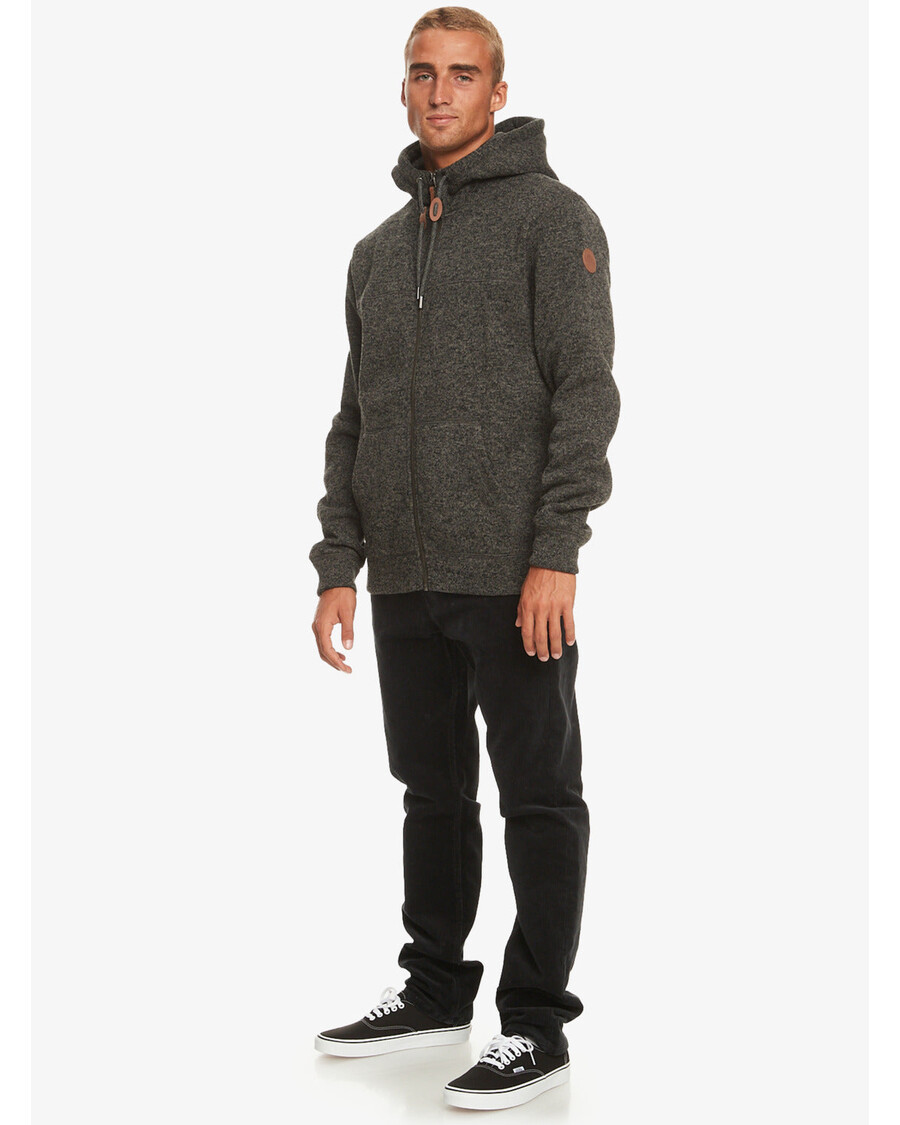 Quik Silver Keller Zip Hoodie - Dark Grey Heather