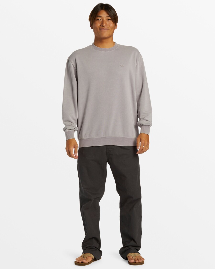 Quik Silver Salt Water Crew Neck Sweatshirt - Minimal Gray