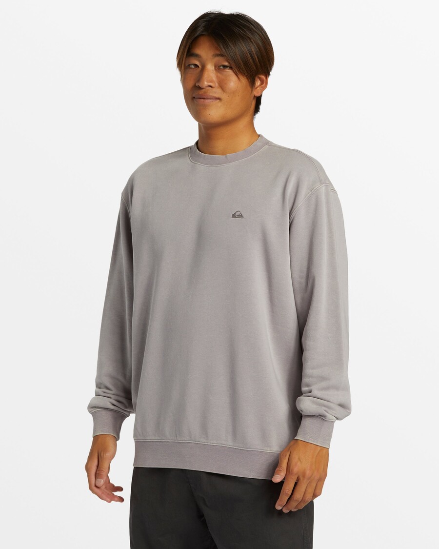 Quik Silver Salt Water Crew Neck Sweatshirt - Minimal Gray