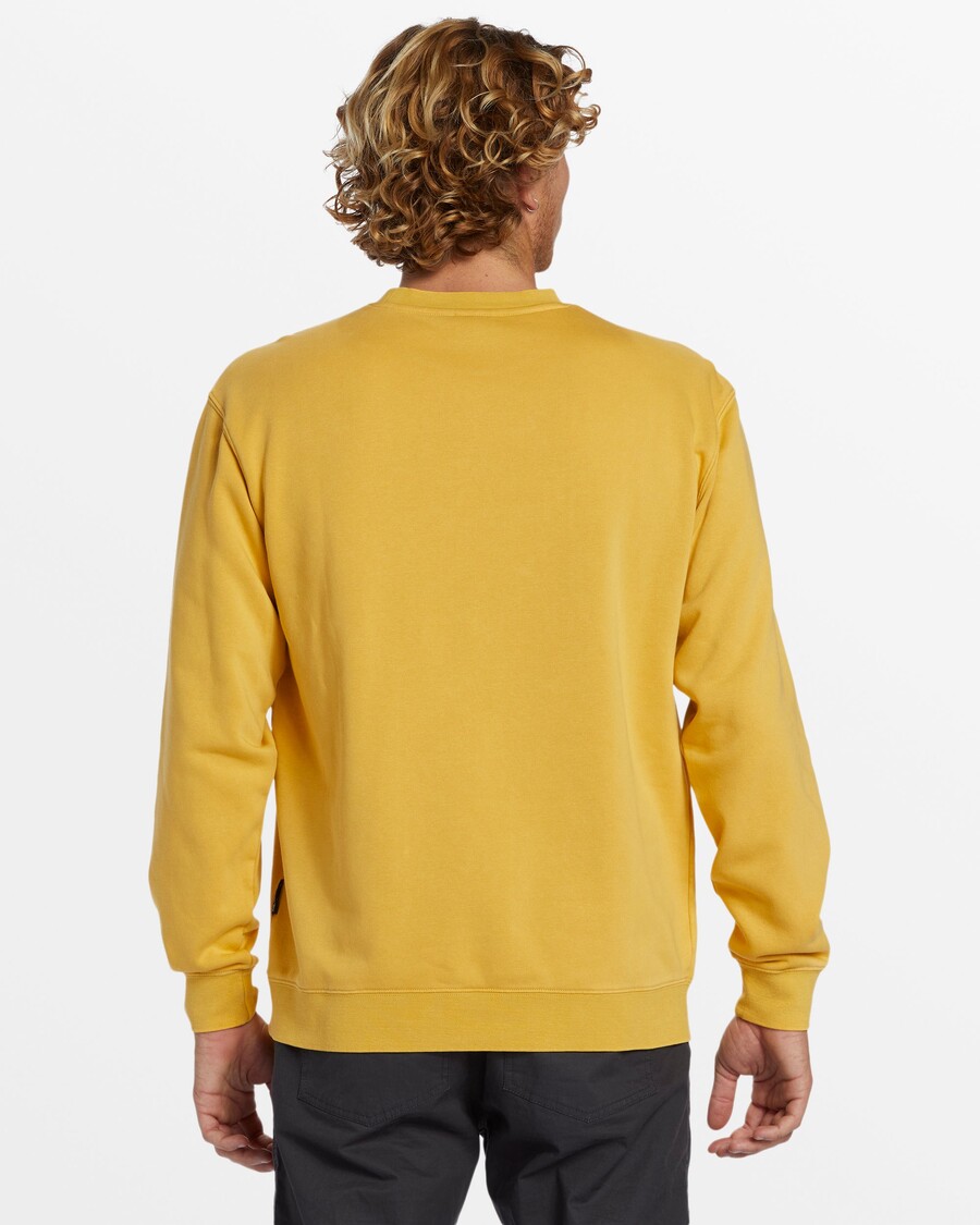 Quik Silver Salt Water Crew Neck Sweatshirt - Ochre