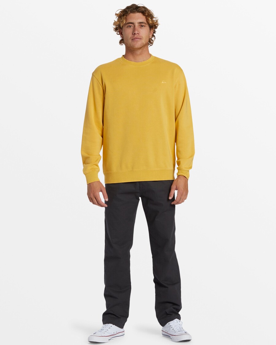 Quik Silver Salt Water Crew Neck Sweatshirt - Ochre