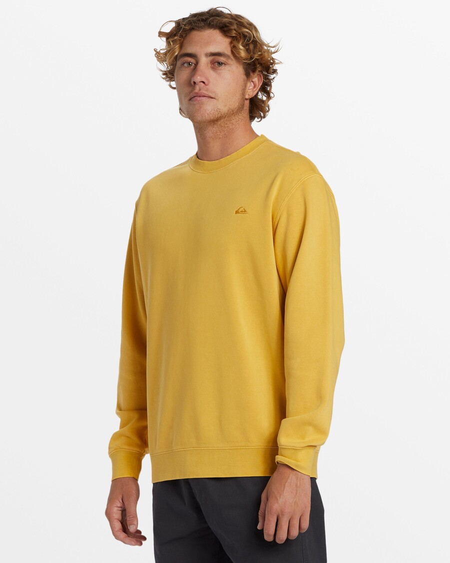 Quik Silver Salt Water Crew Neck Sweatshirt - Ochre