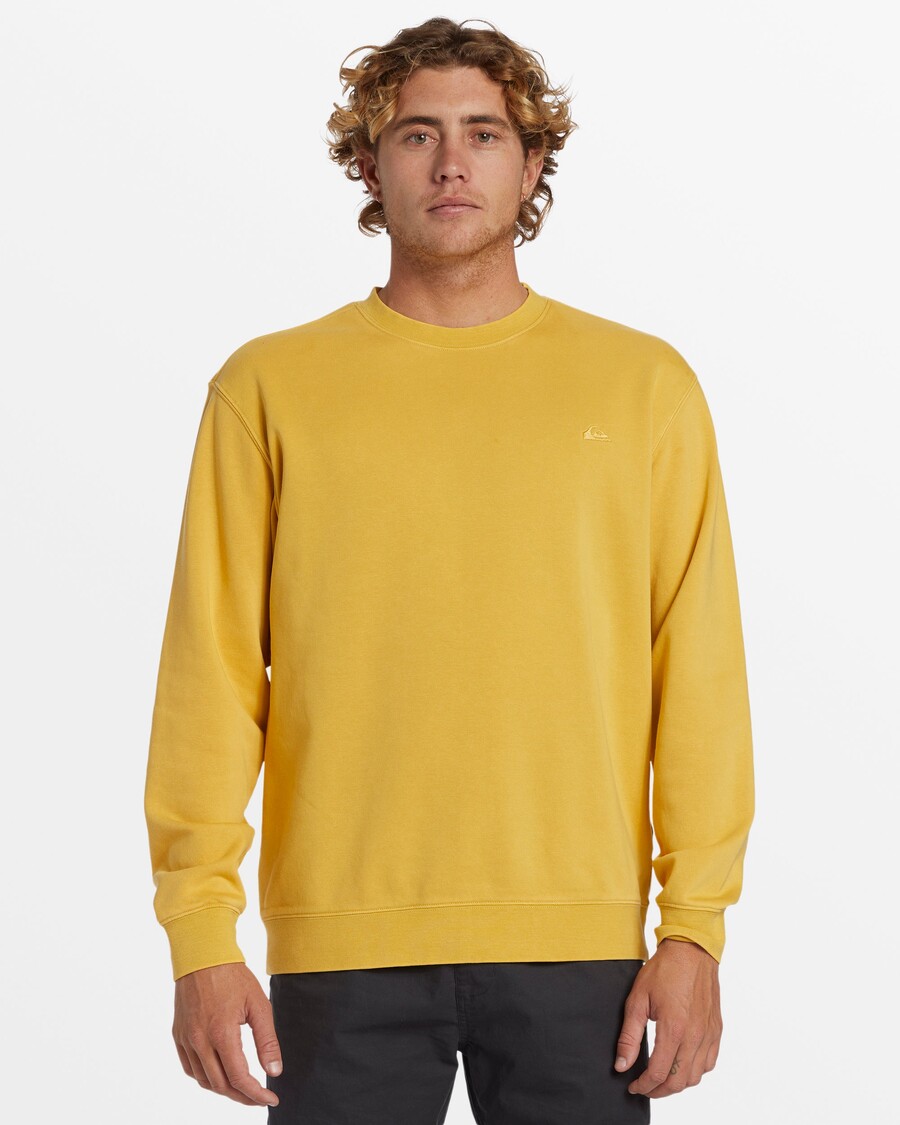 Quik Silver Salt Water Crew Neck Sweatshirt - Ochre