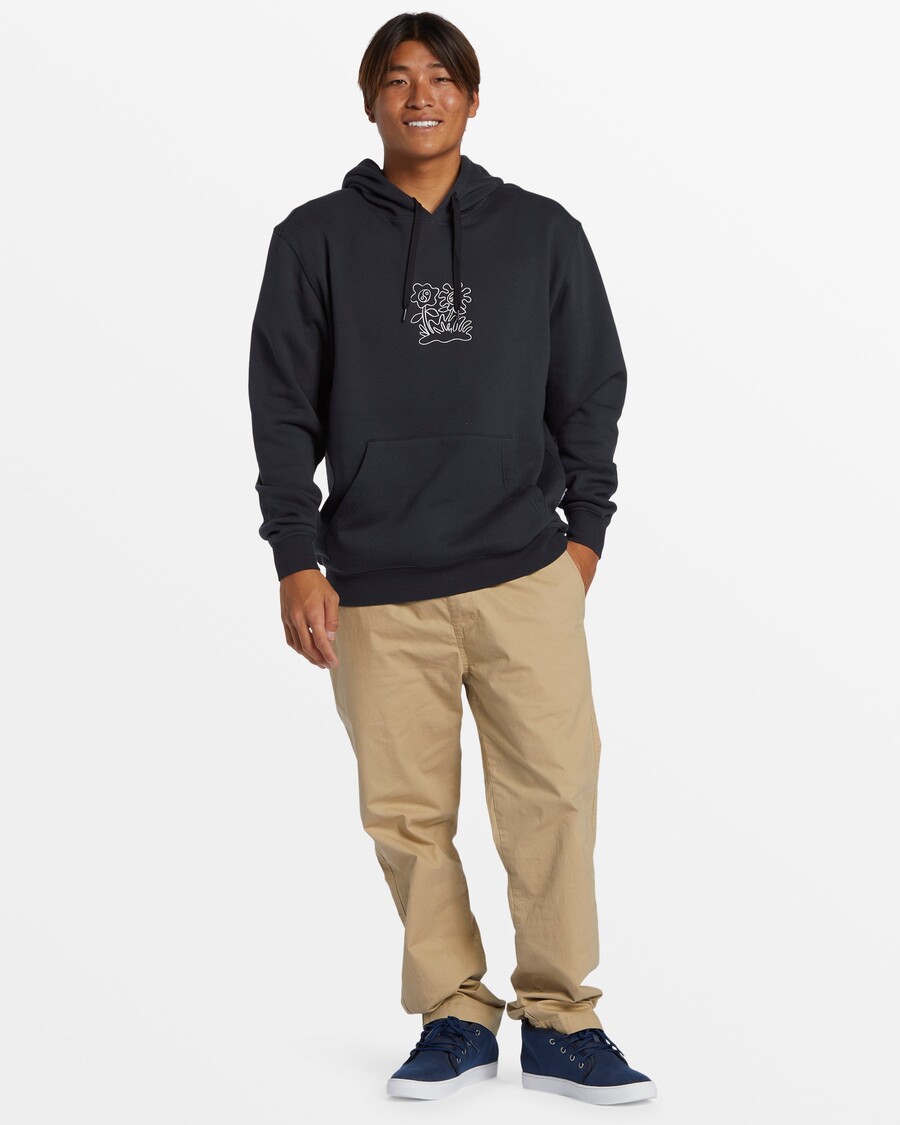 Quiksilver Graphic Mix Majica S Kapuljačom - Crna