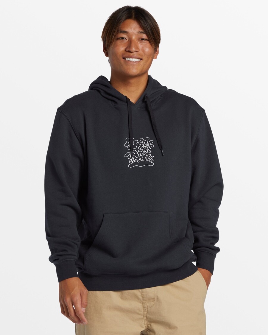 Quik Silver Graphic Mix Hoodie - Black