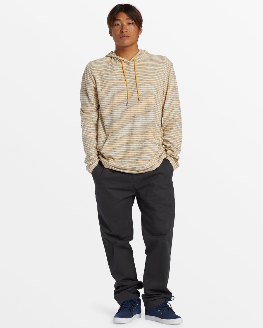 Quiksilver Ramblas Mikina S Kapucí A Výstřihem - Ramblas Mikina Okr