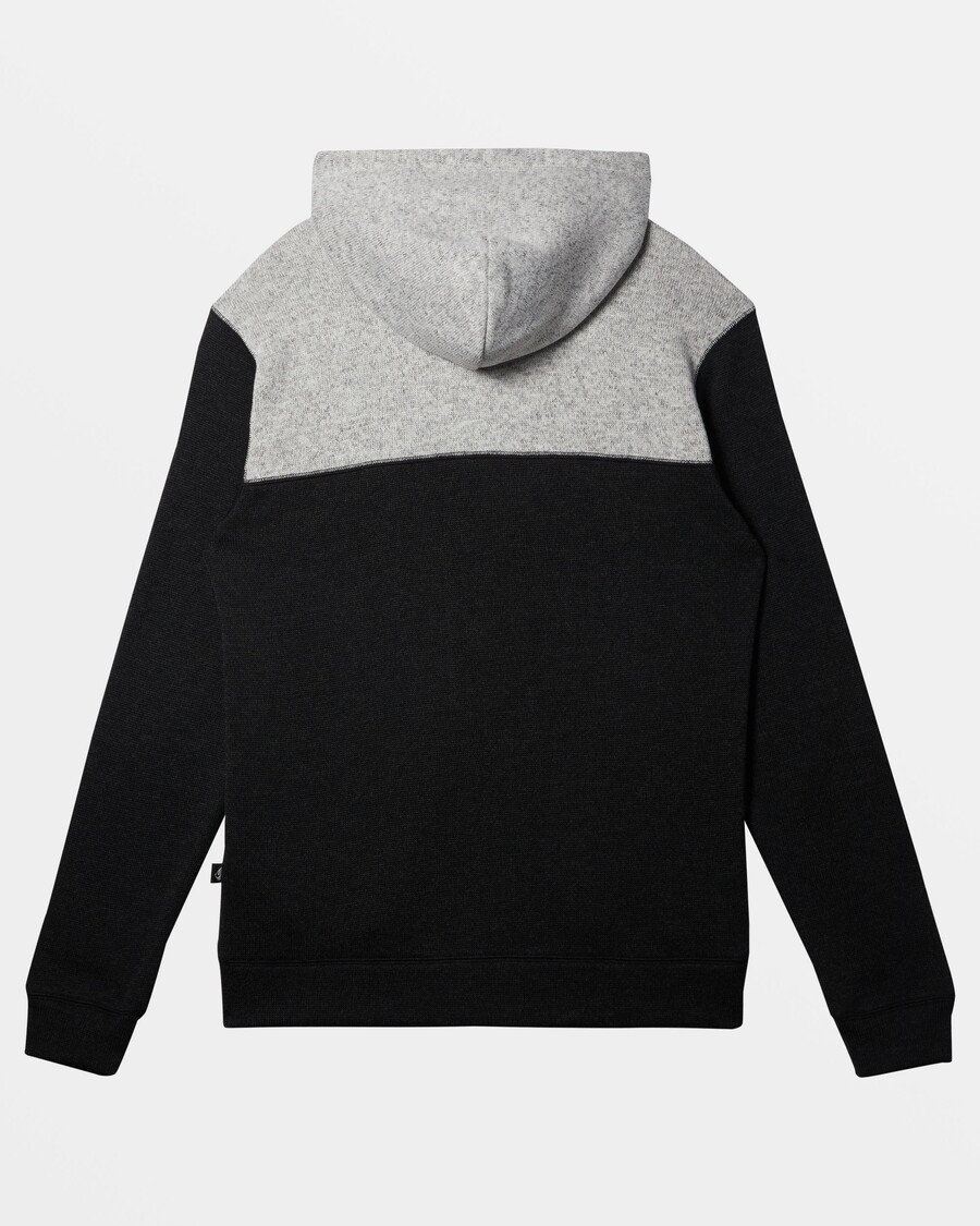 Mikina S Kapucí Quiksilver Keller Block Zip - černý Vřes