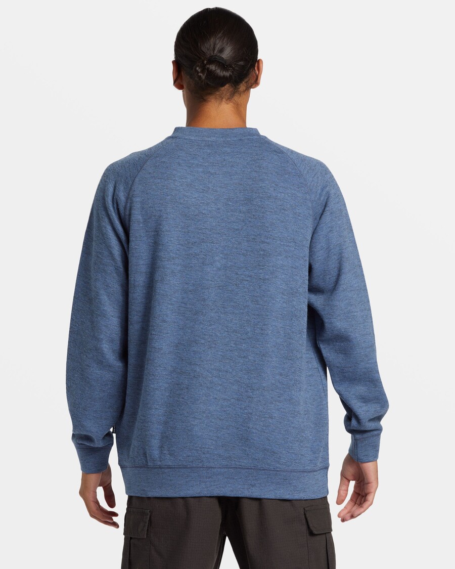 Quiksilver Толстовка с круглым вырезом реглан вязки — Nebulas Blue Heather