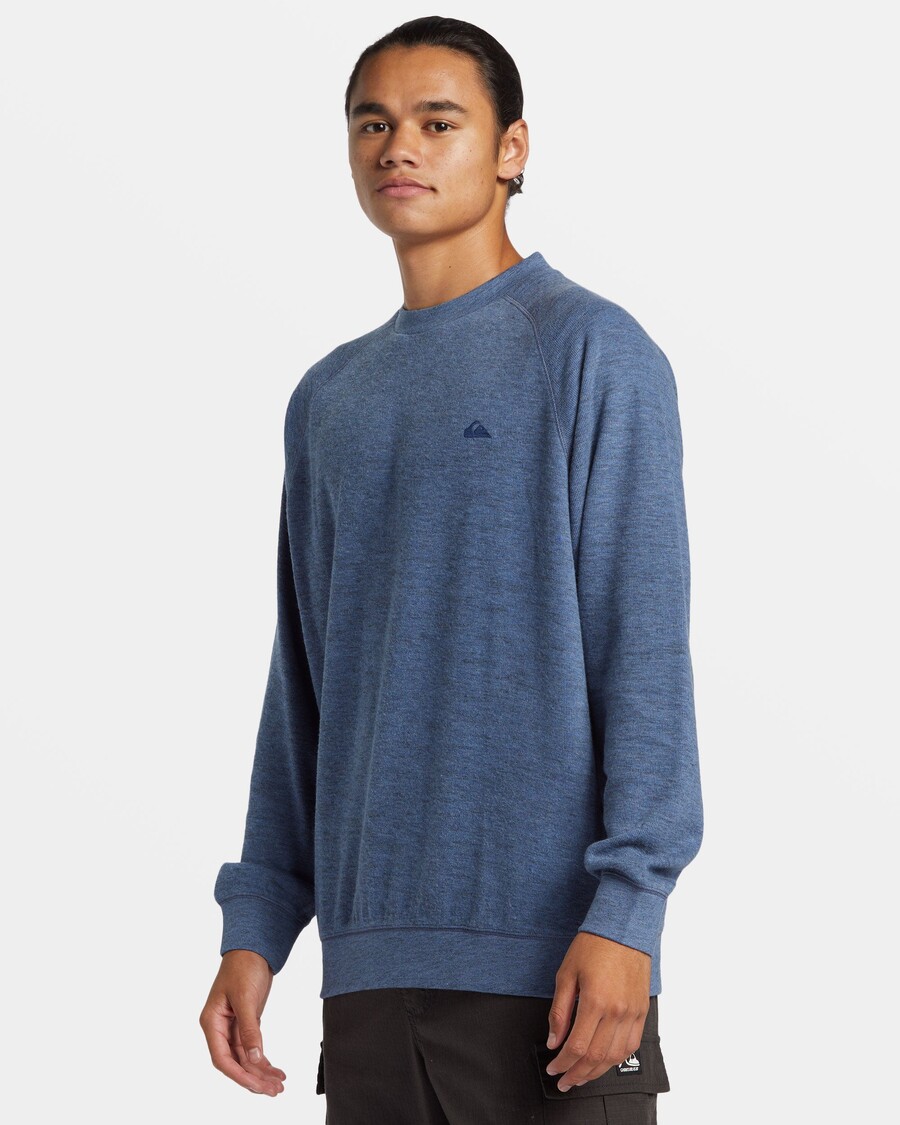 Quiksilver Толстовка с круглым вырезом реглан вязки — Nebulas Blue Heather
