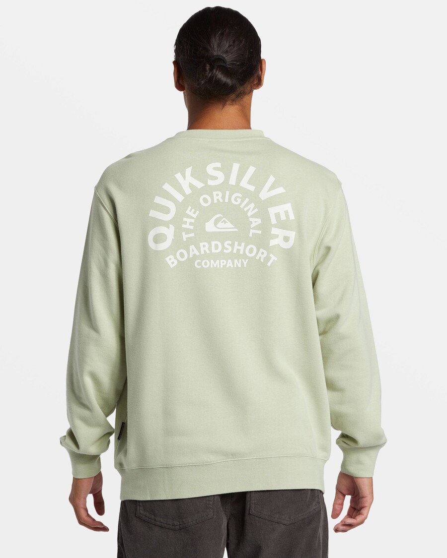 Quik Silver Graphic Crewneck Sweatshirt - Desert Sage