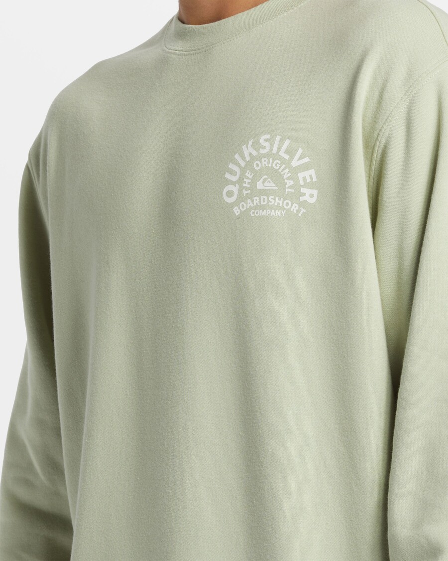 Quik Silver Graphic Crewneck Sweatshirt - Desert Sage