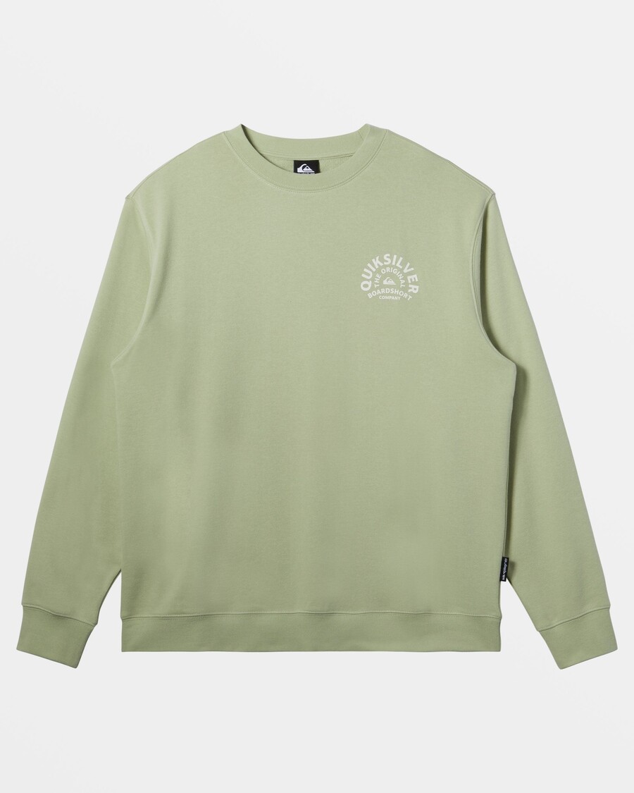 Quik Silver Graphic Crewneck Sweatshirt - Desert Sage