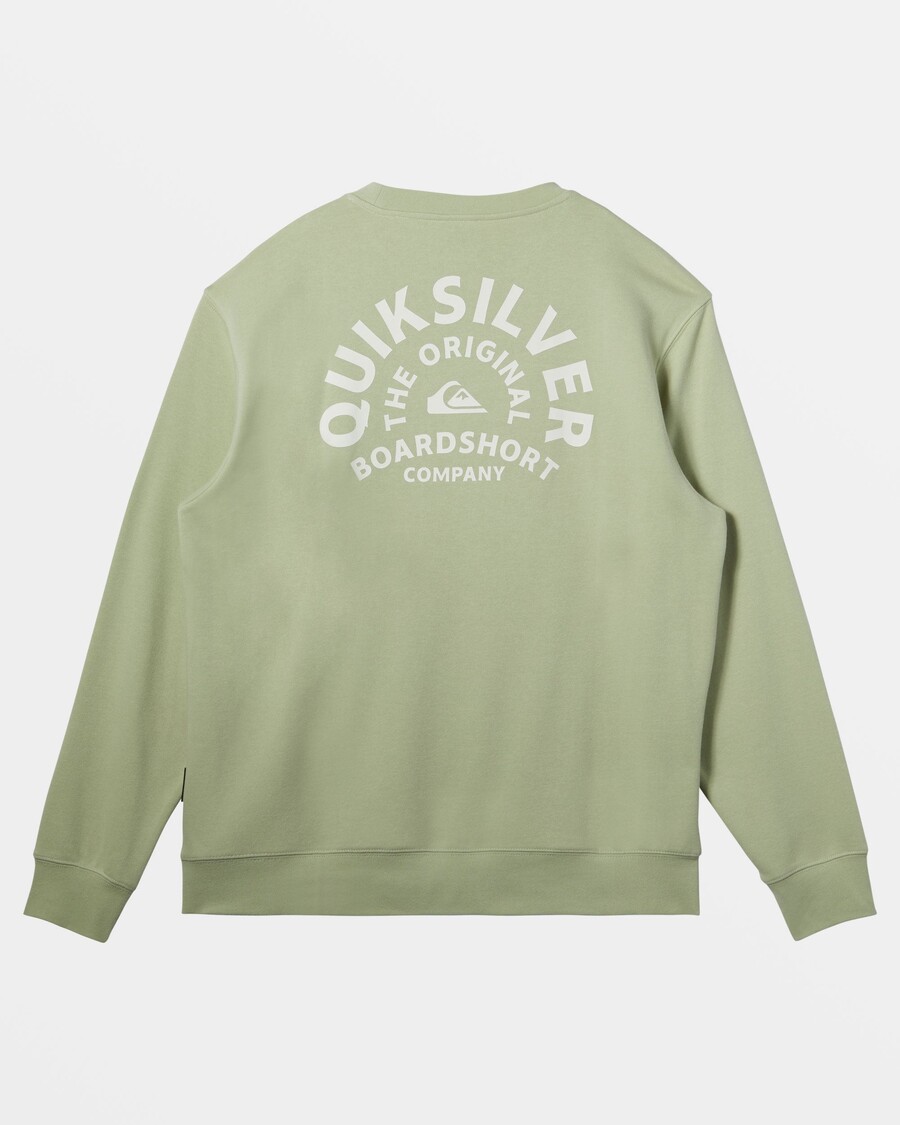 Quik Silver Graphic Crewneck Sweatshirt - Desert Sage