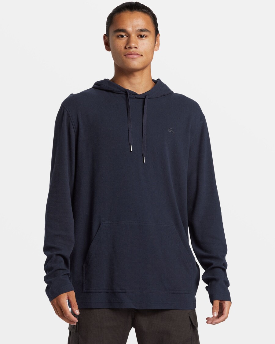 Quik Silver Borrar Långärmad Termisk Hoodie - Mörk Marinblå