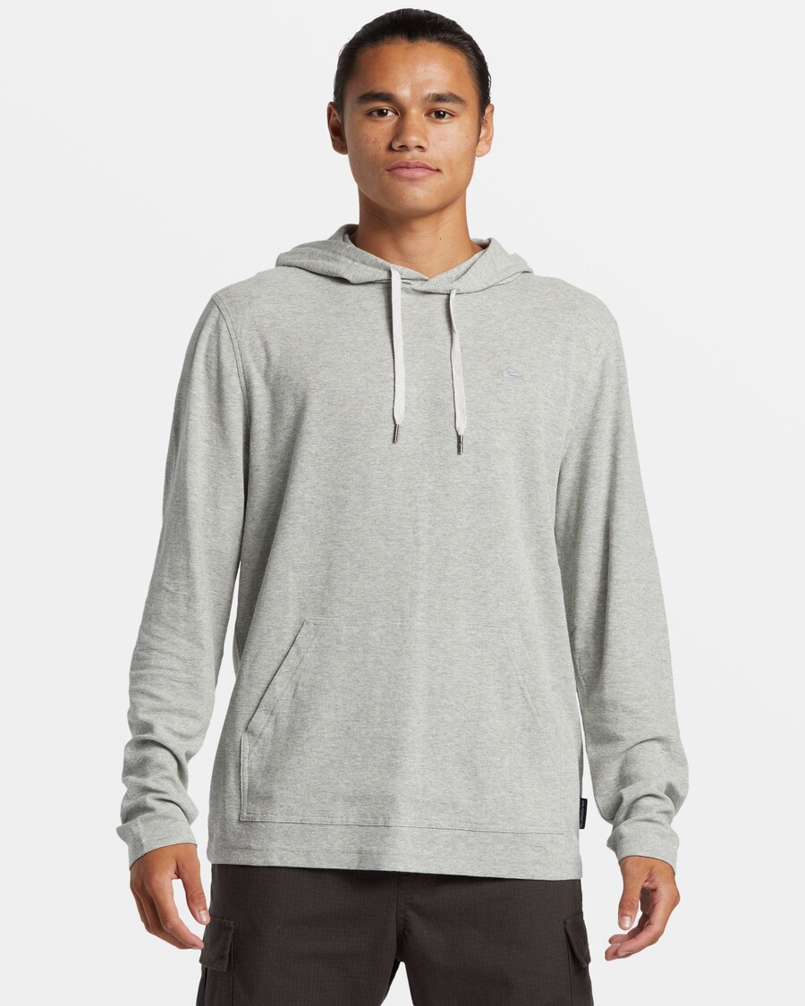 Quik Silver Borrar Långärmad Termisk Hoodie - Grå Ljung