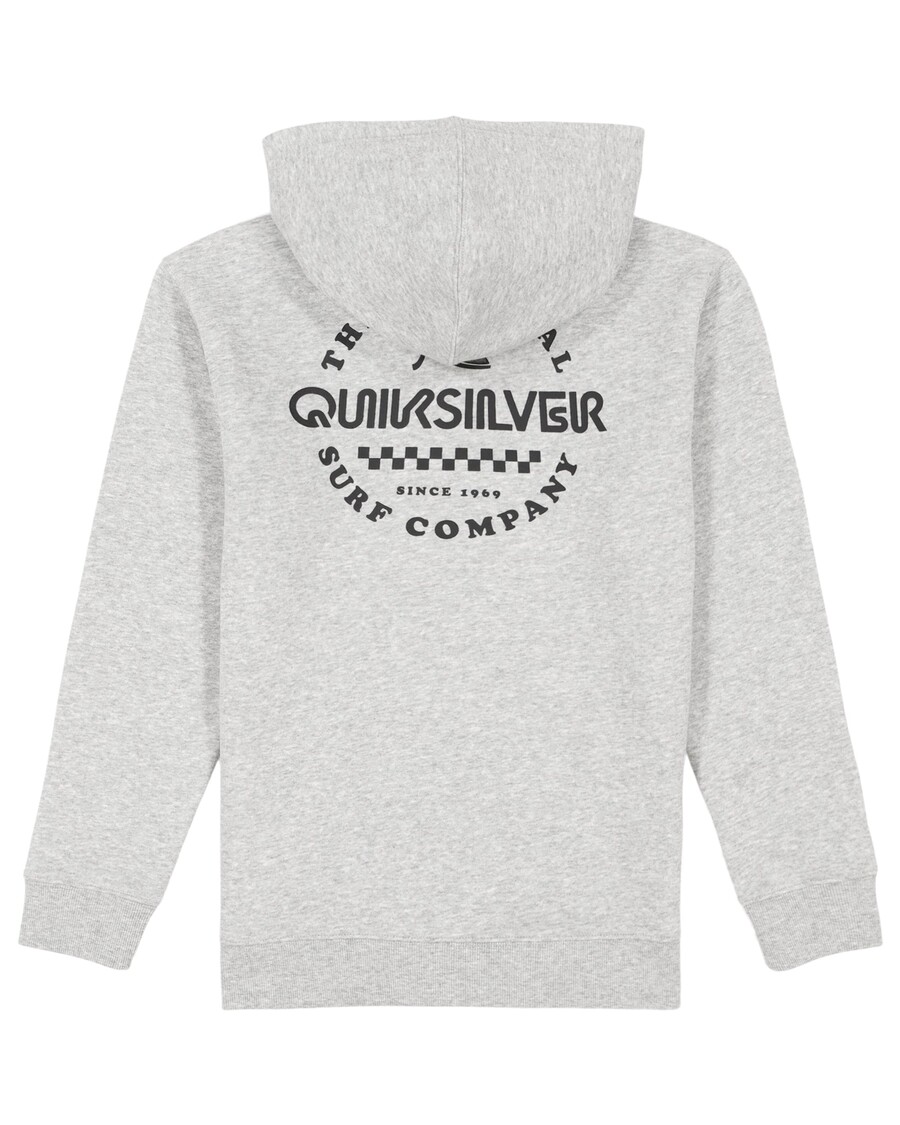 Quiksilver Boys 8-16 Graphic Mikina Na Zip - Světle šedý Vřes