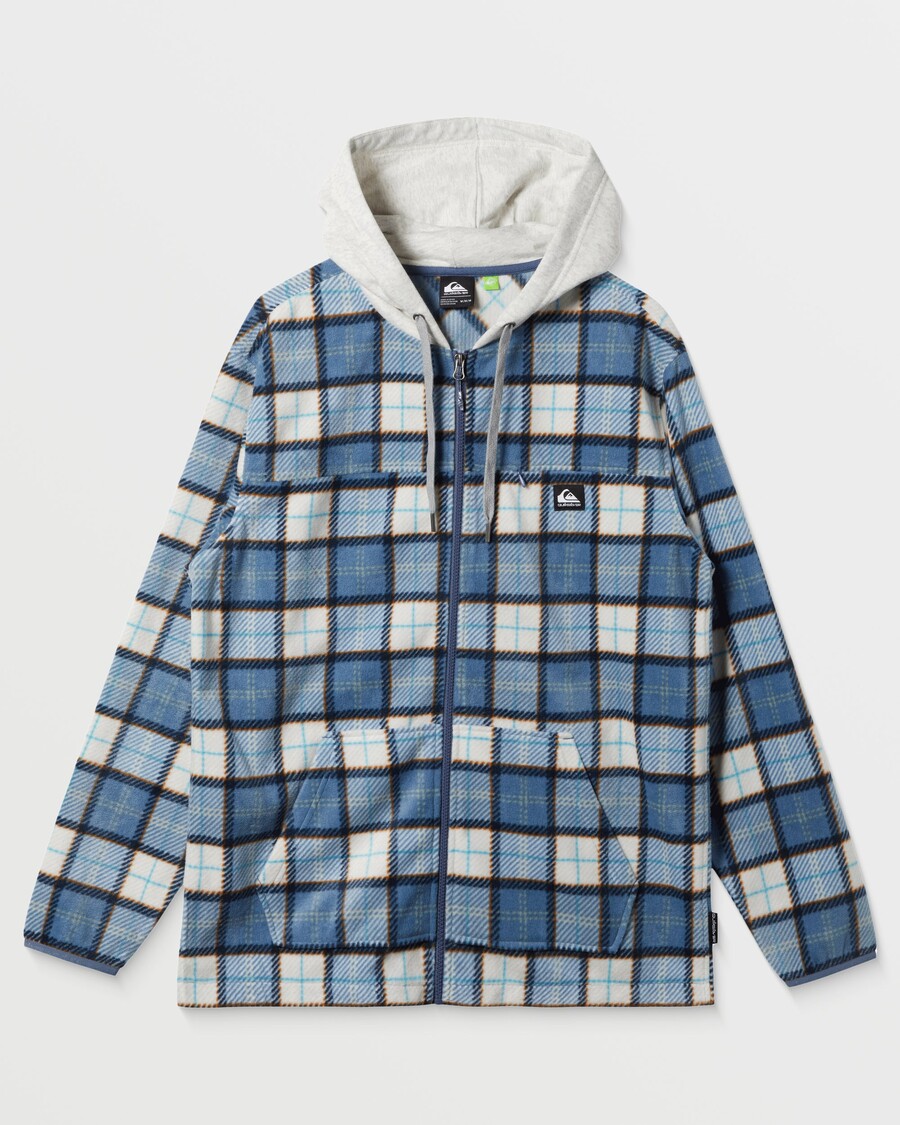 Hoodie Zip Hari Selancar Quiksilver - Hoodie Hari Selancar Biru Coronet