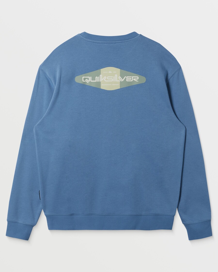 Quik Silver Graphic Crewneck Sweatshirt - Coronet Blue
