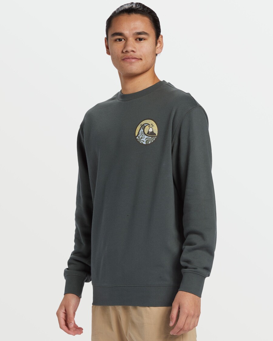 Quik Silver Graphic Crewneck Sweatshirt - Urban Chic
