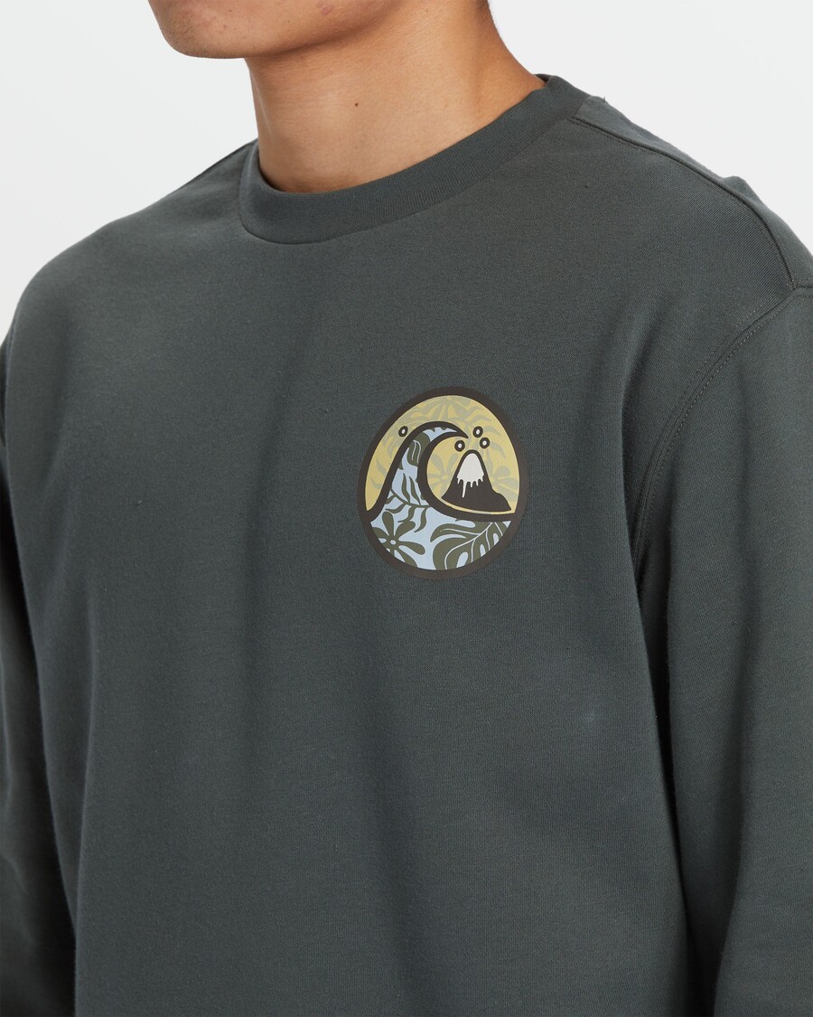 Quik Silver Graphic Crewneck Sweatshirt - Urban Chic