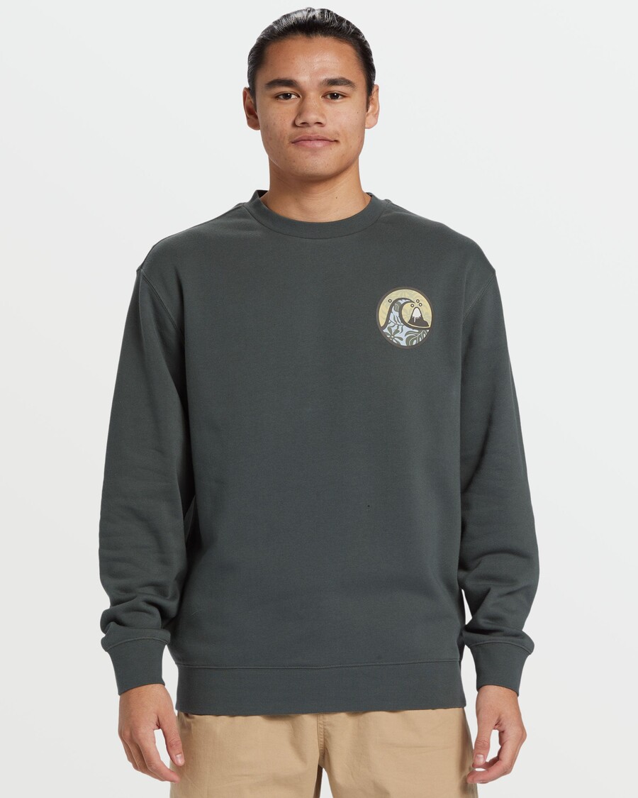 Quik Silver Graphic Crewneck Sweatshirt - Urban Chic