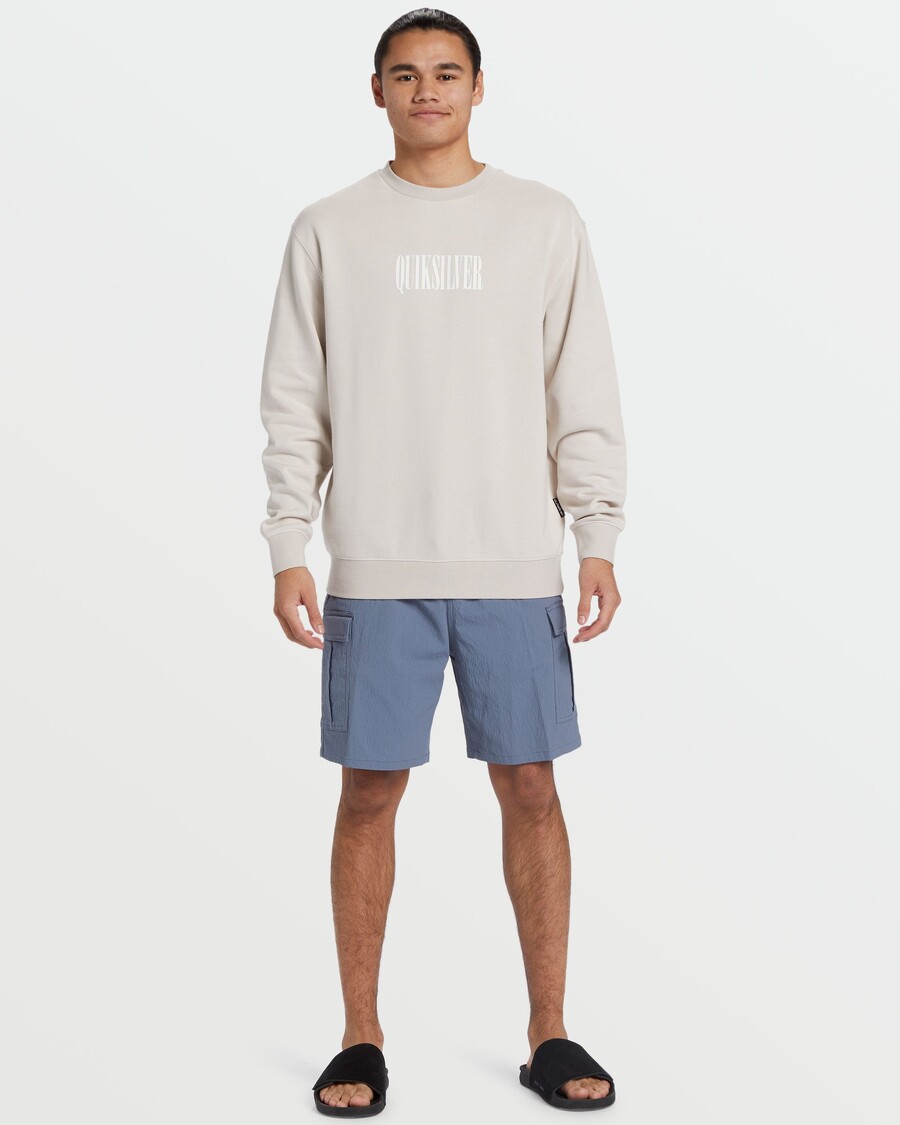 куиксилвер дуксерица са округлим изрезом са графиком - винд цхиме