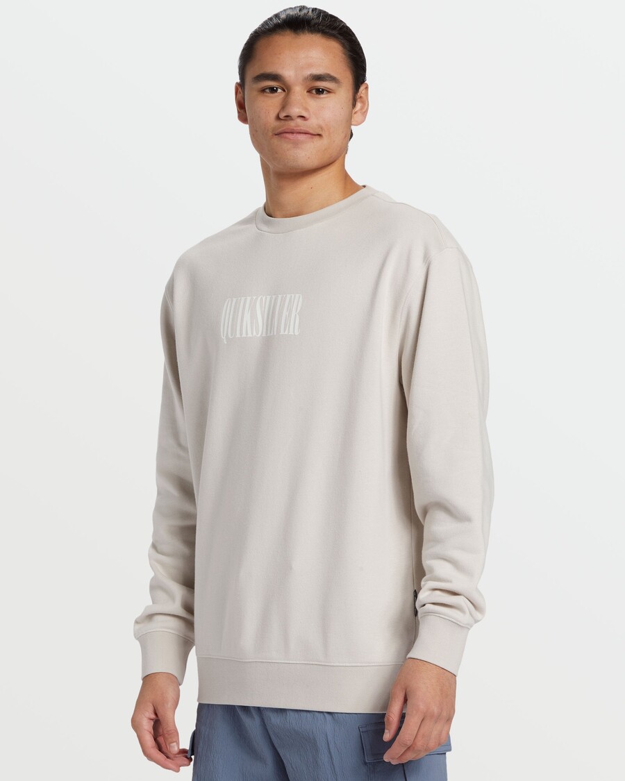 куиксилвер дуксерица са округлим изрезом са графиком - винд цхиме