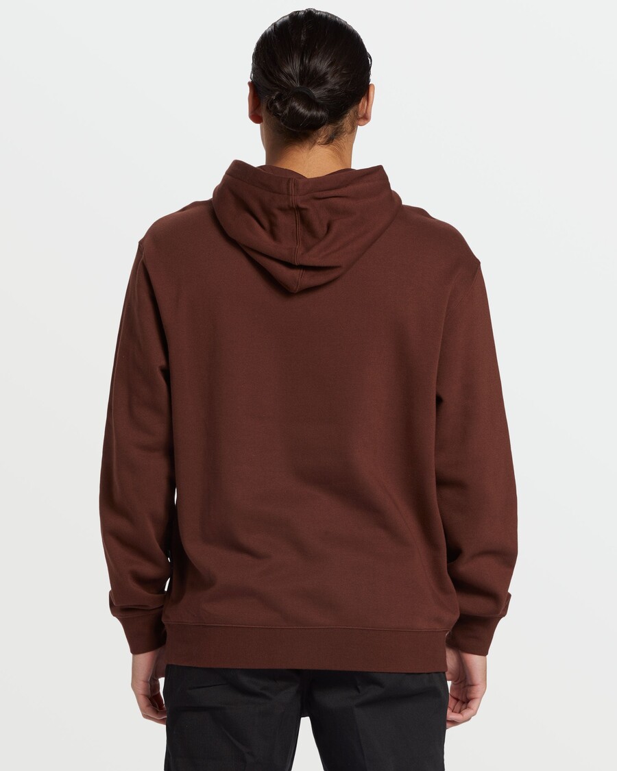 Quiksilver Grafická Mikina S Kapucí - Hnědý Kámen