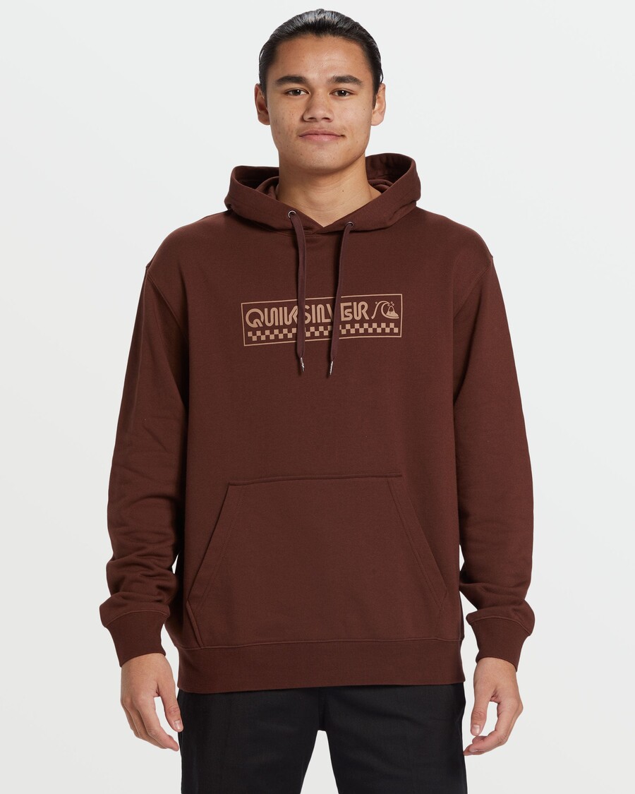 Quik Silver Graphic Hoodie - Brown Stone