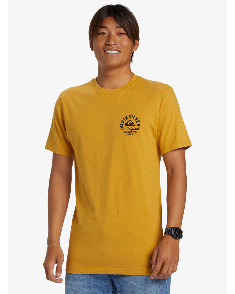 Quiksilver Circle Script Tričko - Horčica