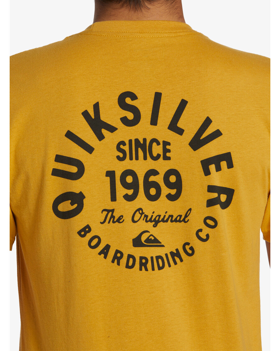 Quiksilver Circle Script Tričko - Horčica