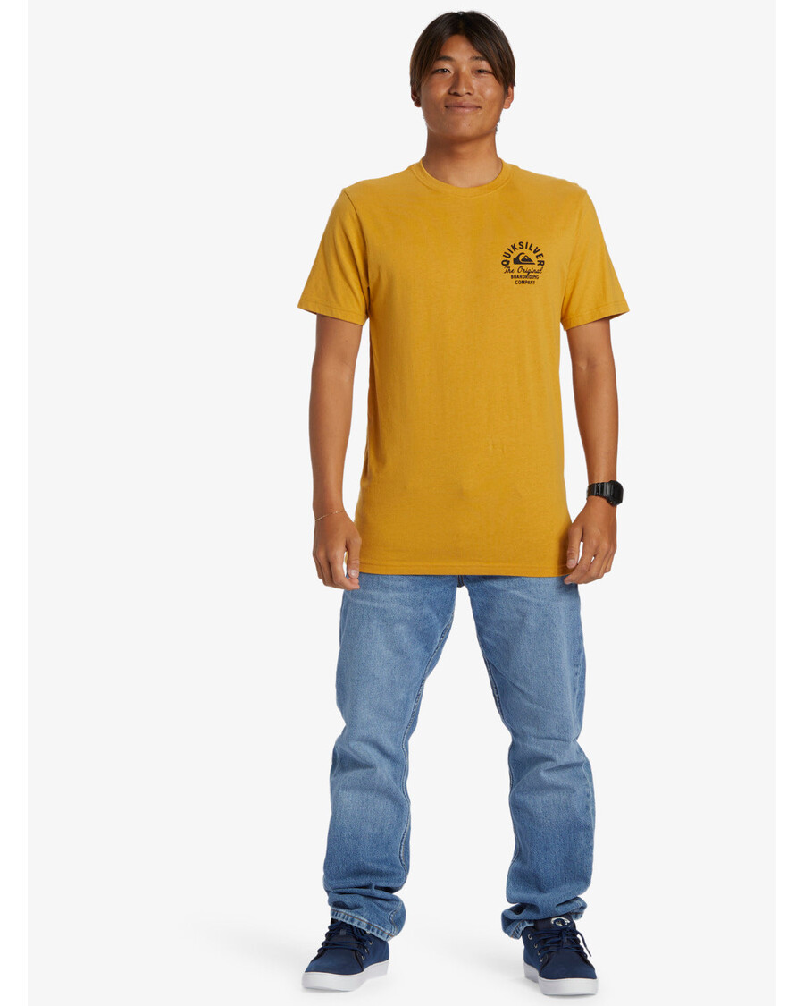 Quiksilver Circle Script Tričko - Horčica