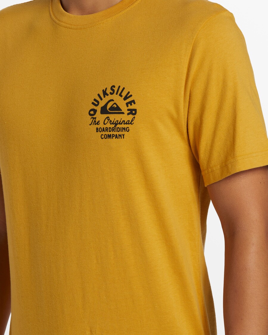 Quiksilver Circle Script Tričko - Horčica