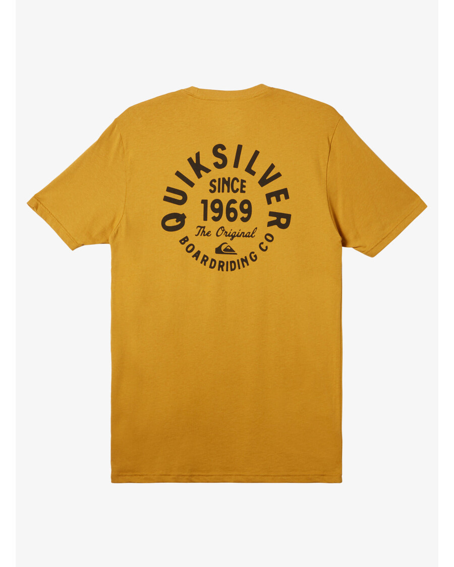 Quiksilver Circle Script Tričko - Horčica