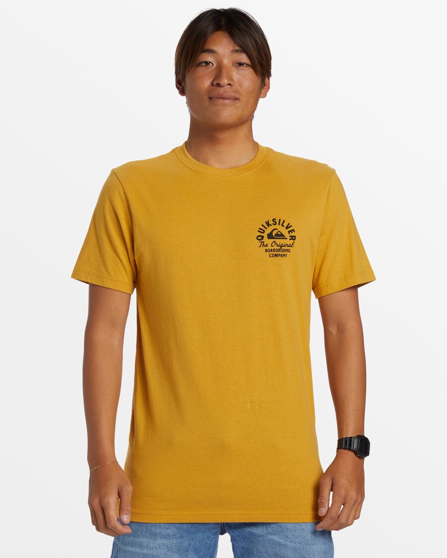 Quiksilver Inringad Script T-shirt - Senap