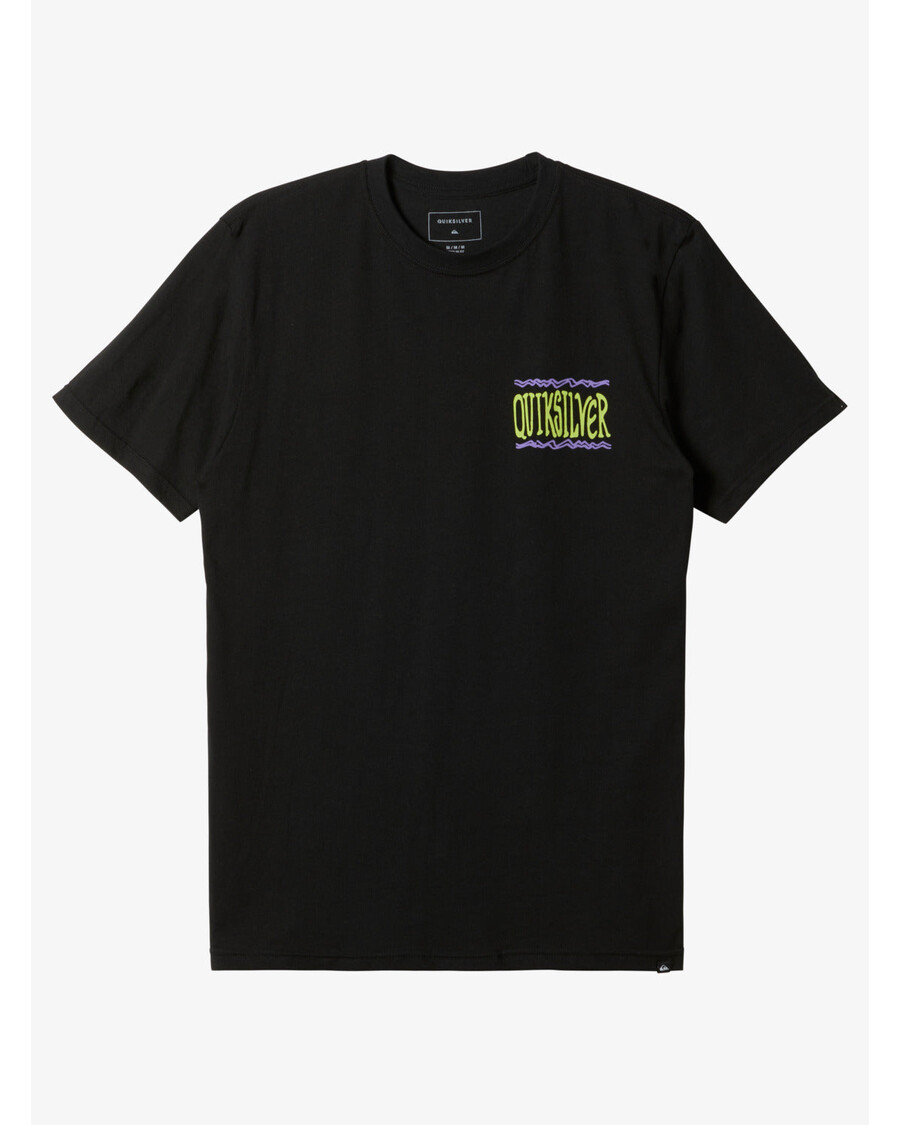 Quik Strieborné Tričko S Koreňmi - čierne