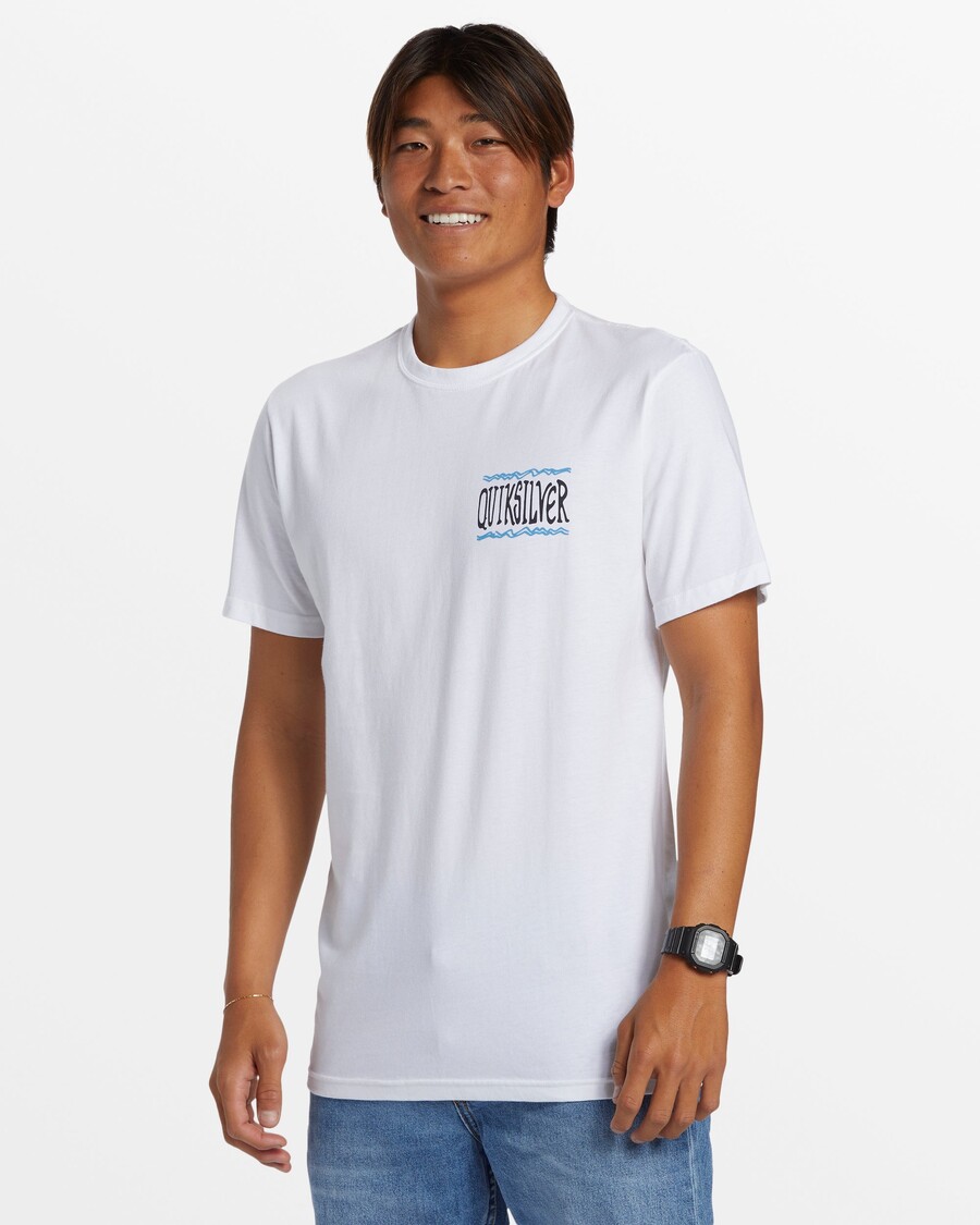 Quik Silver Taking Roots T-Shirt - White