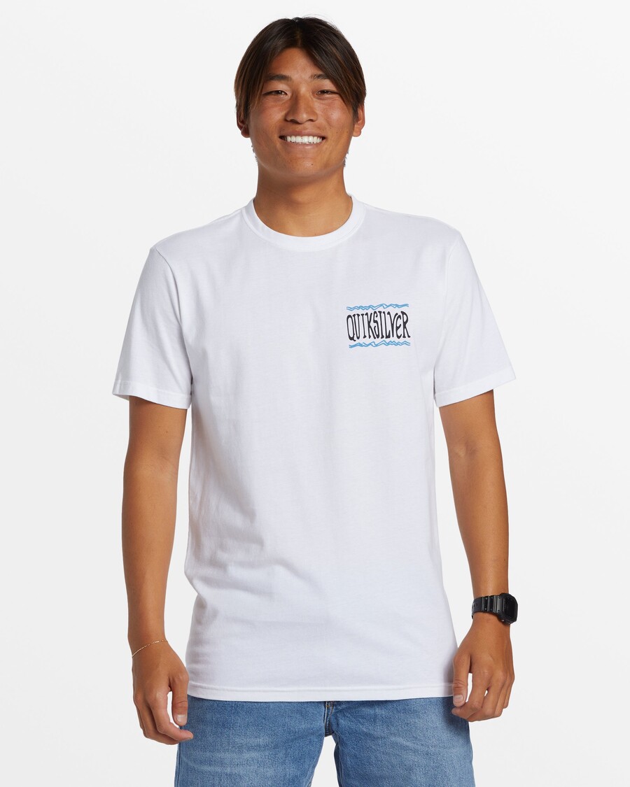 Quik Silver Taking Roots T-Shirt - White