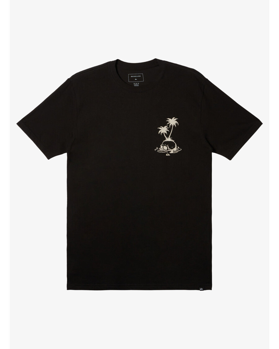 Quik ασημί μπλουζάκι νησί κρανίου - μαύρο