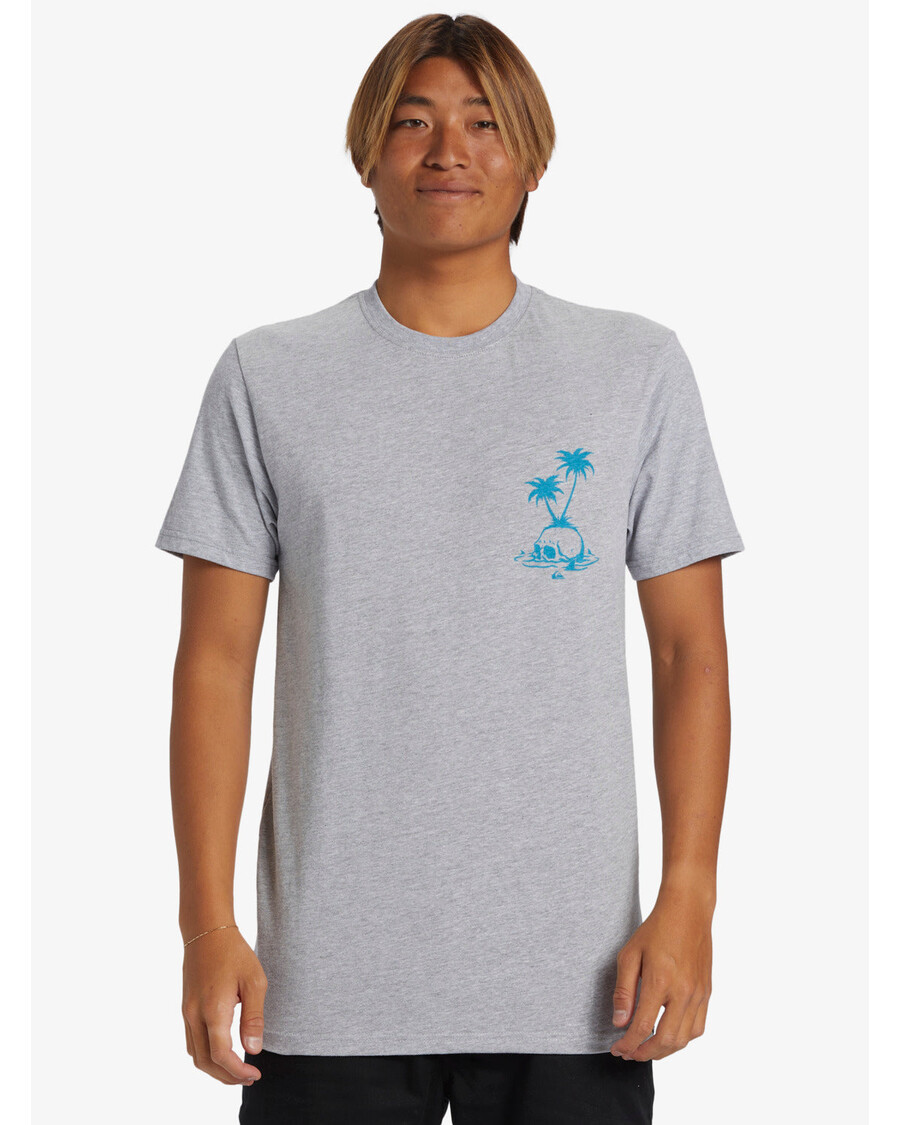 Quik Sidabriniai Kaukolės Salos Marškinėliai - Atletiški Viržiai