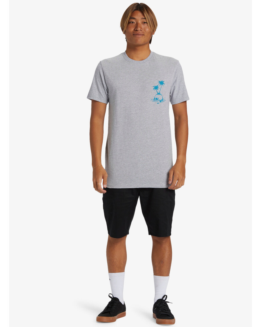 Quik Sidabriniai Kaukolės Salos Marškinėliai - Atletiški Viržiai