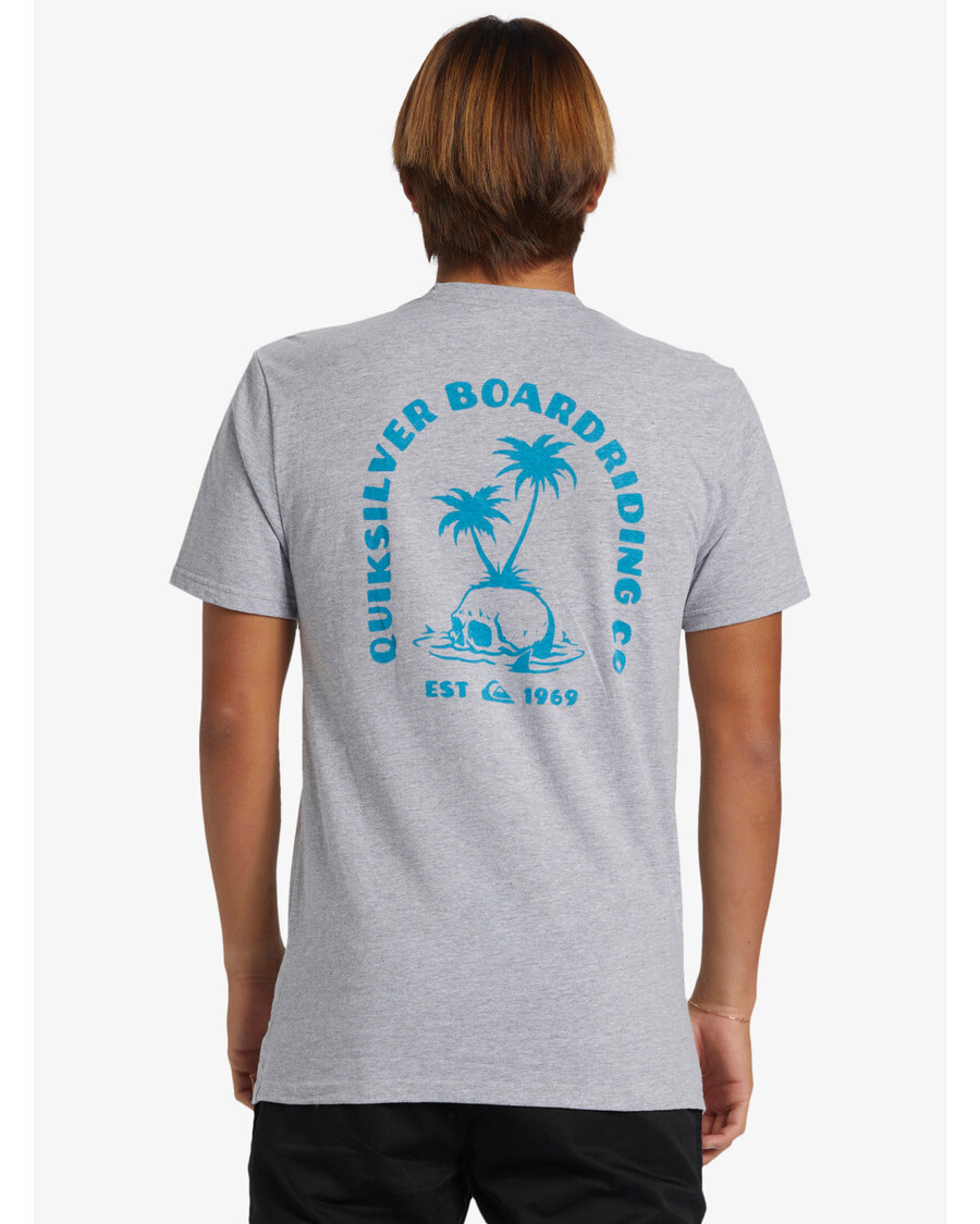 Quik Sidabriniai Kaukolės Salos Marškinėliai - Atletiški Viržiai