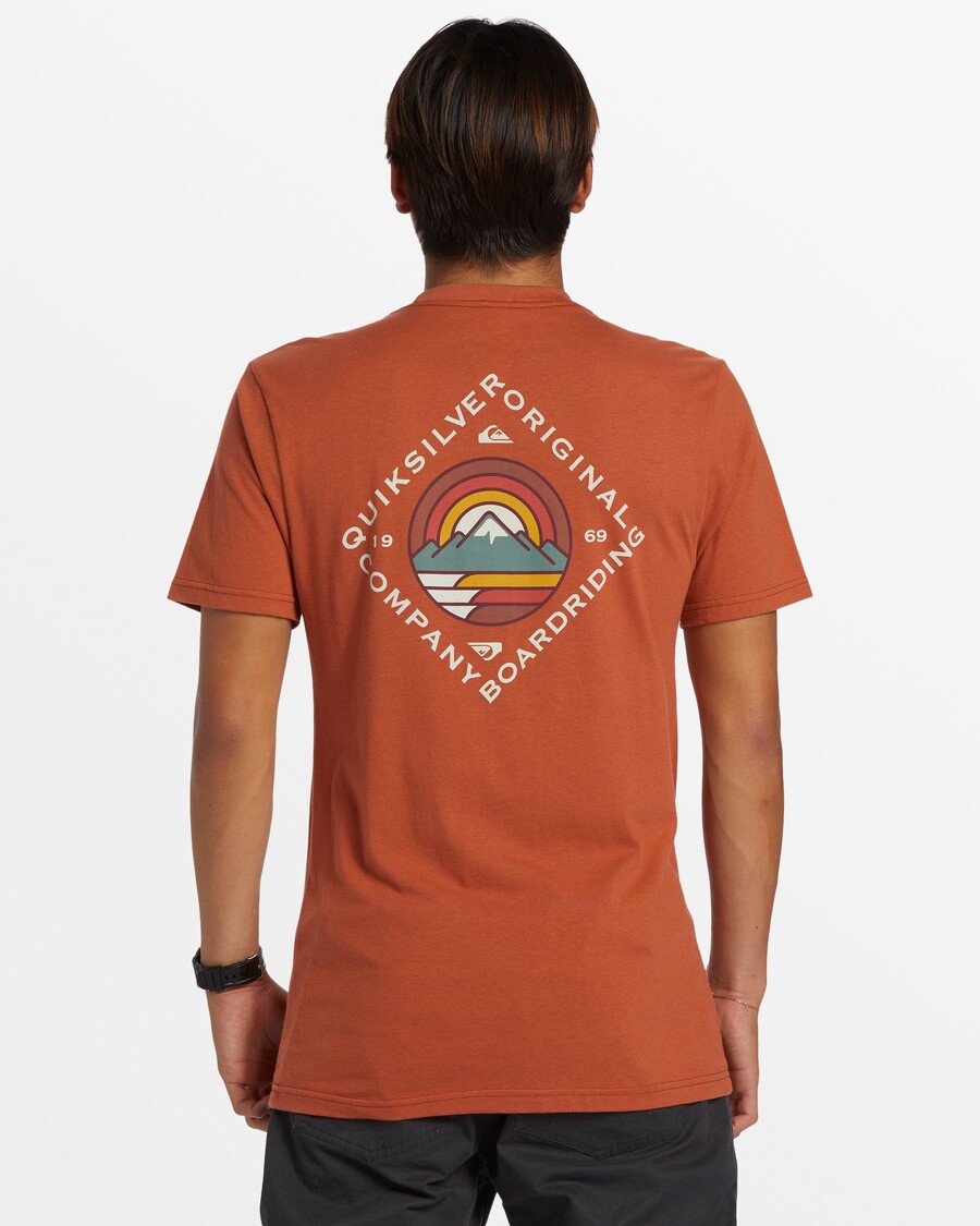 Quik Silver Scenic View T-Shirt - Baked Clay
